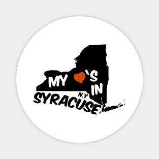 My heart's in Syracuse New York Souvenir Gift Magnet